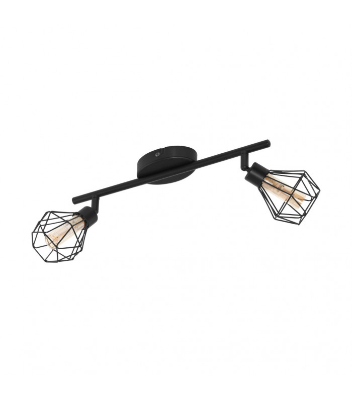 Zapata 2 Lamp Twin Spotlight Black-1