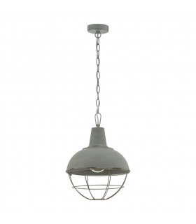 Cannington Dome Pendant Ceiling Light Grey-Patina