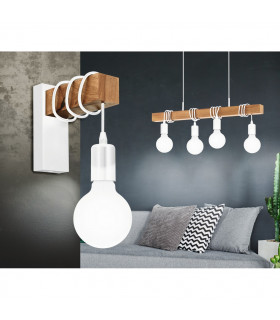 Townshend 4 Lamp Straight Bar Pendant Ceiling Light White-2