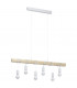 Townshend 6 Lamp Straight Bar Pendant Ceiling Light White