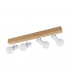 Townshend 4 Lamp Spotlight Bar Brown White