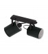 Villabate 2 Lamp Twin Spotlight Black