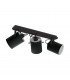 Villabate 3 Lamp Spotlight Bar Black