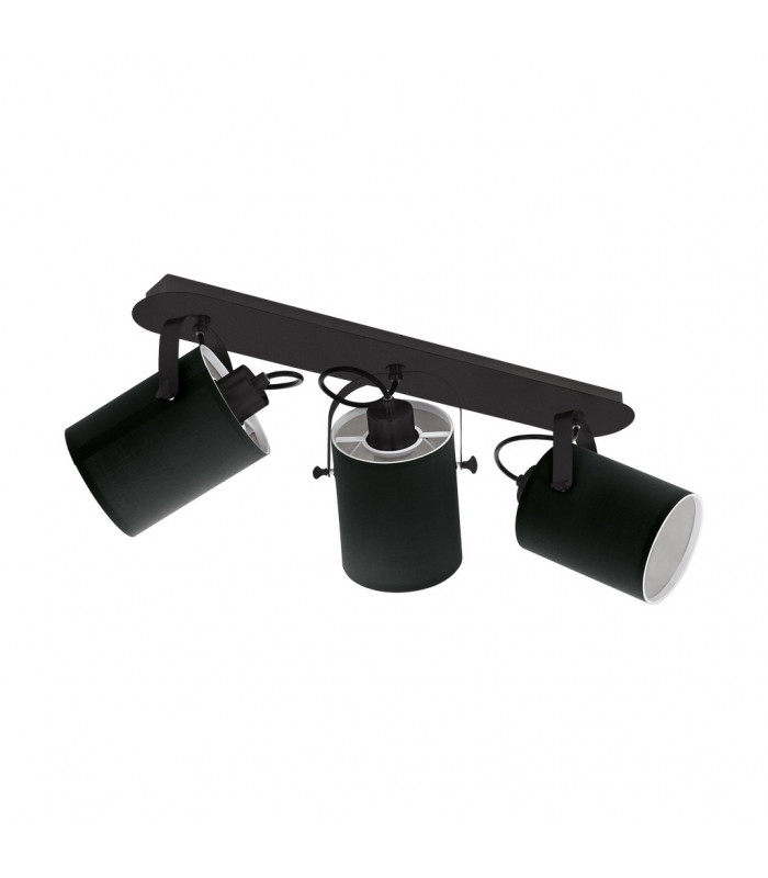 Villabate 3 Lamp Spotlight Bar Black