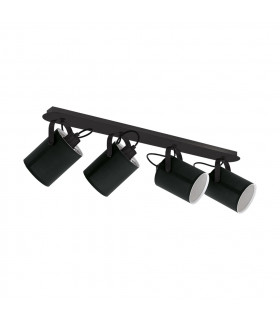 Villabate 4 Lamp Spotlight Bar Black