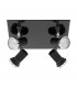 Tamara 4 Lamp Spotlight Clusters Black Chrome IP44