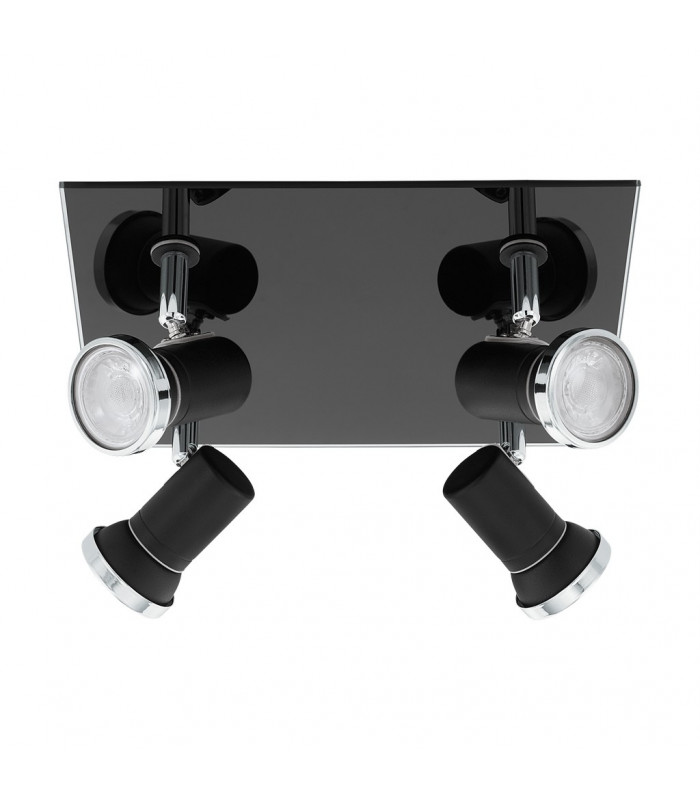 Tamara 4 Lamp Spotlight Clusters Black Chrome IP44