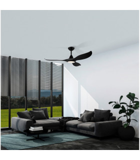 Cirali Led Ceiling Fan Black Matt with CCT Light 5 Speed Reversible Remote Included-2