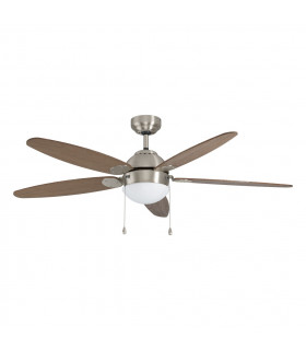 Susale Ceiling Fan Satin Nickel with Light 3 Speed Reversible-1