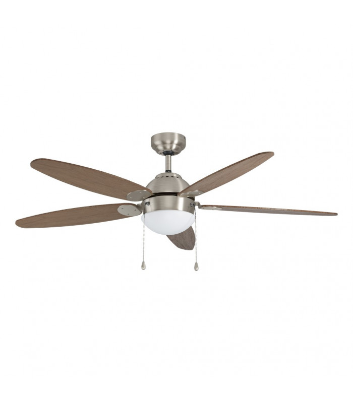 Susale Ceiling Fan Satin Nickel with Light 3 Speed Reversible-1