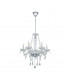 Basilano 6 Lamp Multi Arm Chandeliers Chrome