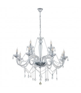 Basilano 12 Lamp Multi Arm Chandeliers Chrome-1