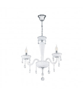 Carpento 3 Lamp Multi Arm Chandeliers Chrome
