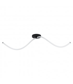 Banderillas Led 2 Lamp Integrated Led Semi Flush Light Black