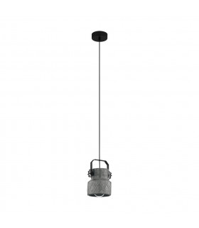 Hilcott Slim Pendant Ceiling Light Black
