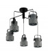 Hilcott 5 Lamp Cluster Pendant Ceiling Light Black