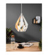 Carlton Wire Frame Pendant Ceiling Light White Gold-2