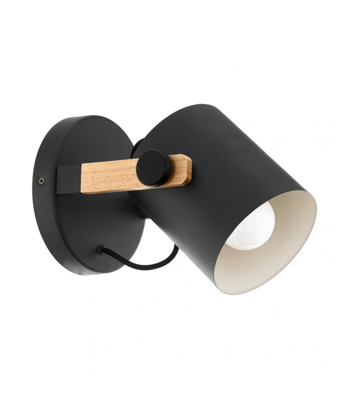 Hornwood Single Spotlight Black Creme