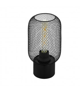 Wrington Table Lamp With Round Shade Black