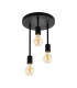 Wilmcote 3 Lamp Cluster Pendant Ceiling Light Black-1