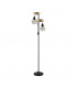 Townshend 2 Lamp Multi Arm Floor Lamp Black Brown-1