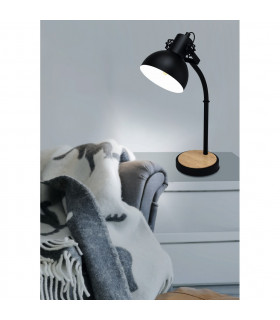 Lubenham Desk Task Lamp Black Brown-2