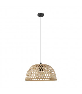 Claverdon Dome Pendant Ceiling Light Black-1