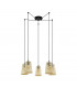 Claverdon 5 Lamp Cluster Pendant Ceiling Light Black