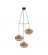 Dondarrion 3 Lamp Cluster Pendant Ceiling Light Black