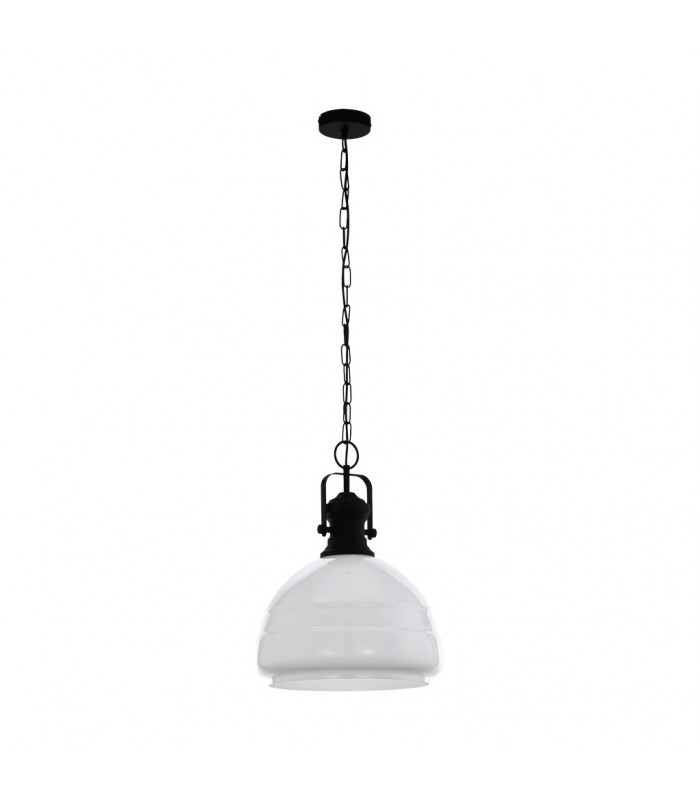 Combwich Dome Pendant Ceiling Light Black