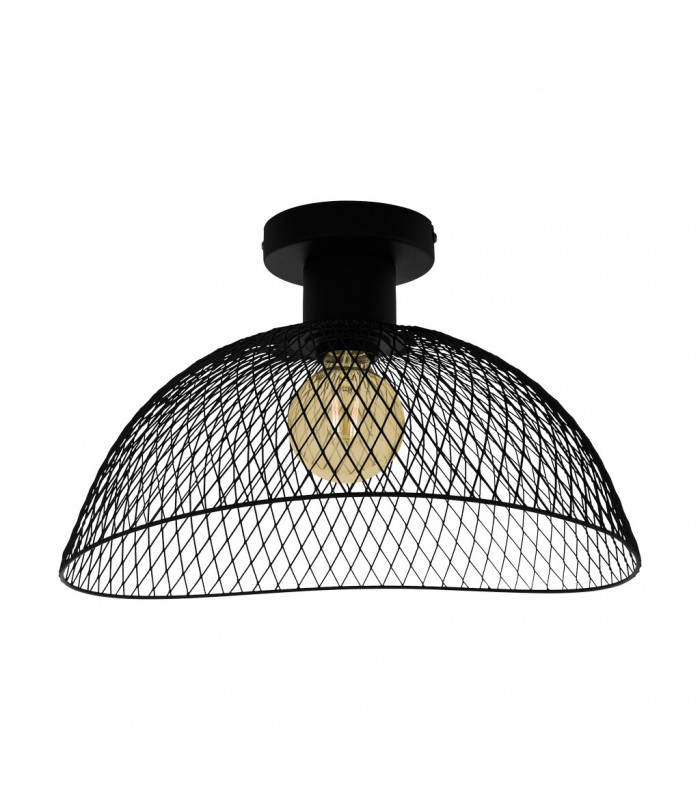 Pompeya Semi Flush Light Black