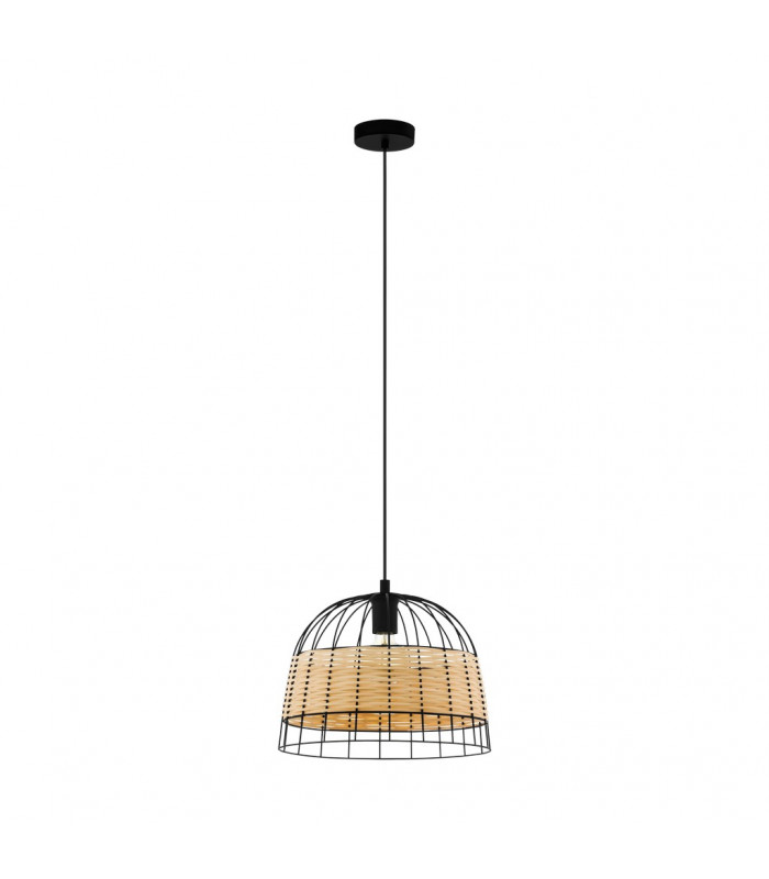 Anwick Wire Frame Pendant Ceiling Light Black-1