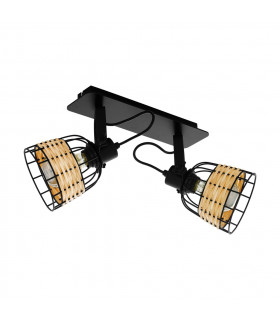 Anwick 2 Lamp Twin Spotlight Black