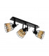 Anwick 3 Lamp Spotlight Bar Black