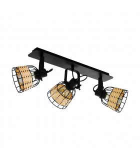 Anwick 3 Lamp Spotlight Bar Black