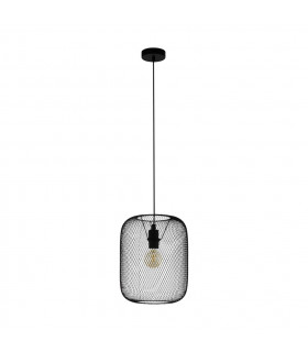 Wrington Cylindrical Pendant Ceiling Light Black