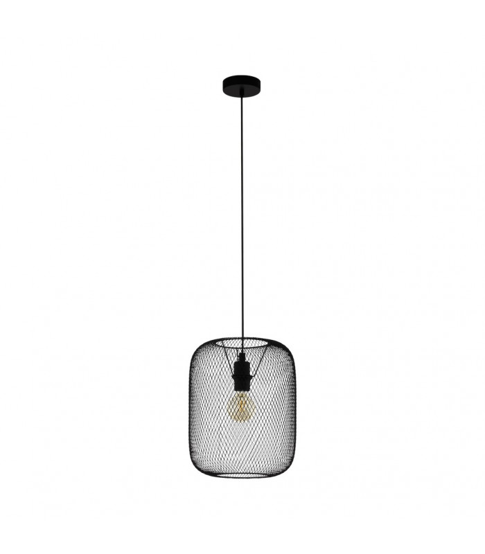 Wrington Cylindrical Pendant Ceiling Light Black