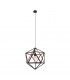 Embleton Wire Frame Pendant Ceiling Light Black Copper