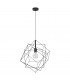 Straiton Wire Frame Pendant Ceiling Light Black-1