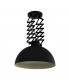 Donington Dome Pendant Ceiling Light Black Creme