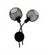 Wrington 2 Lamp Wall Light Black-1
