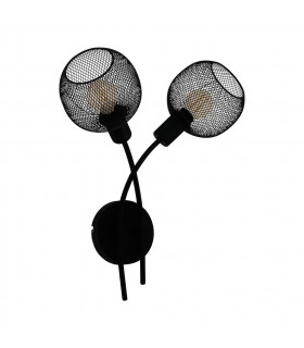 Wrington 2 Lamp Wall Light Black-1