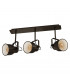 Mitchley 3 Lamp Spotlight Bar Dark Bronze Cream