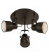 Mitchley 3 Lamp Spotlight Clusters Dark Bronze Cream