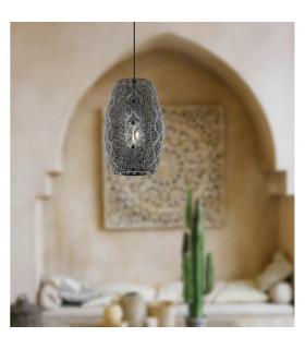 Riyadh Dome Pendant Ceiling Light Black-2