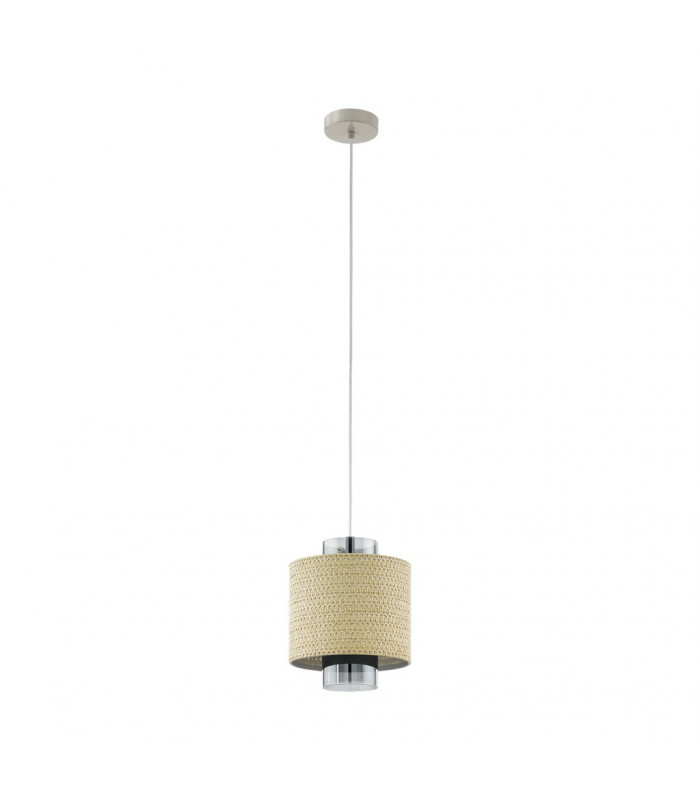 Mediouna Cylindrical Pendant Ceiling Light Beige