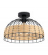 Anwick Bowl Semi Flush Ceiling Light Black