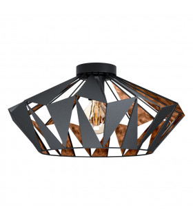 Carlton Semi Flush Light Black Copper-1