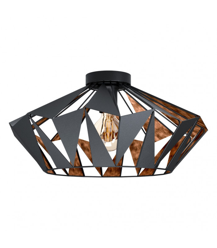 Carlton Semi Flush Light Black Copper-1