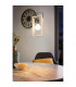 Famborough Slim Pendant Ceiling Light Black Natural-2